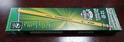 48  Dixon Ticonderoga 13872 Woodcase Pencil, Hb #2, Yellow Barrel 4 Dozens New !