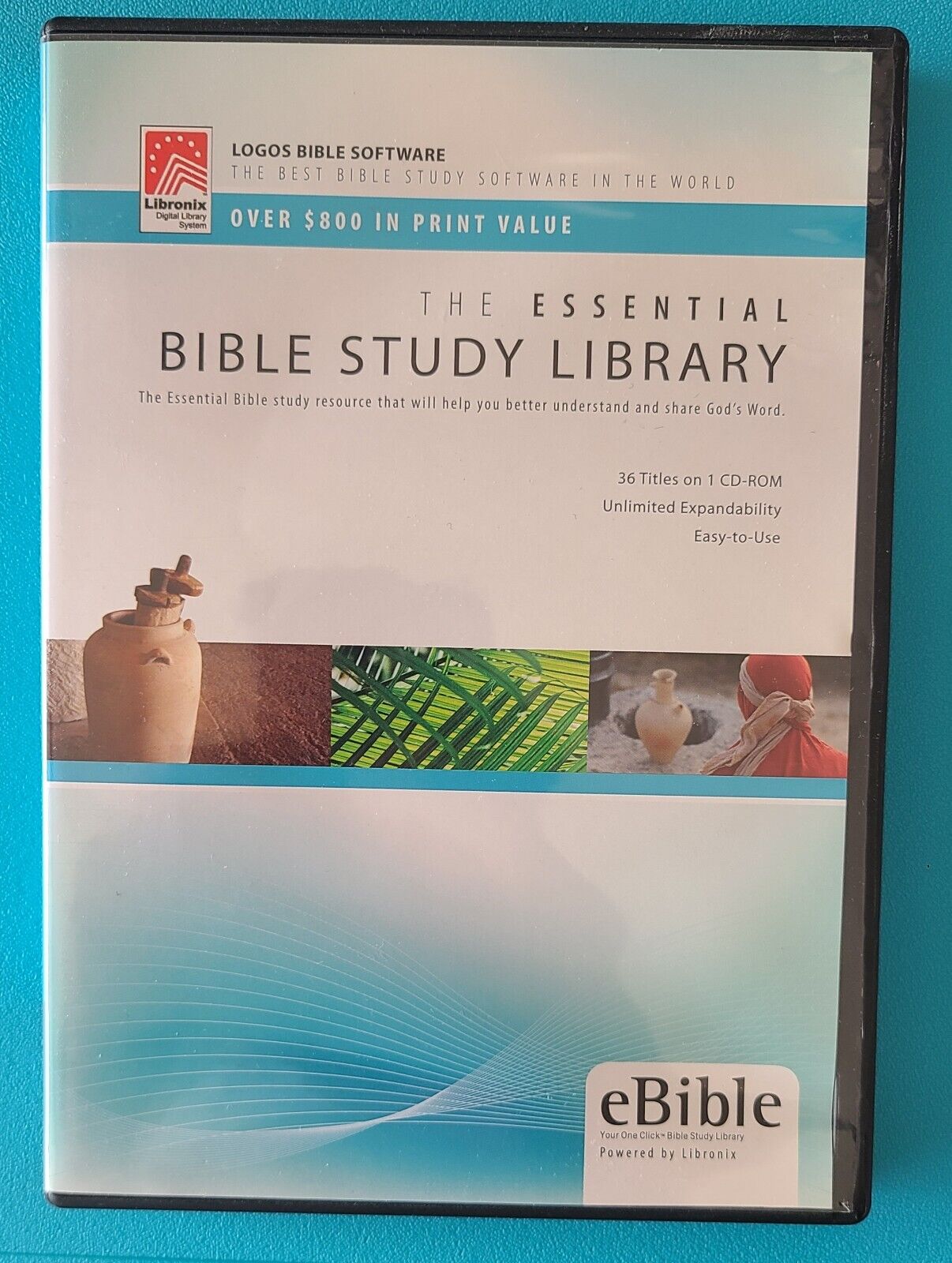 Ebible Essential Bible Study Library : 36 Titles On 1 Cd : Logos Software : Vg