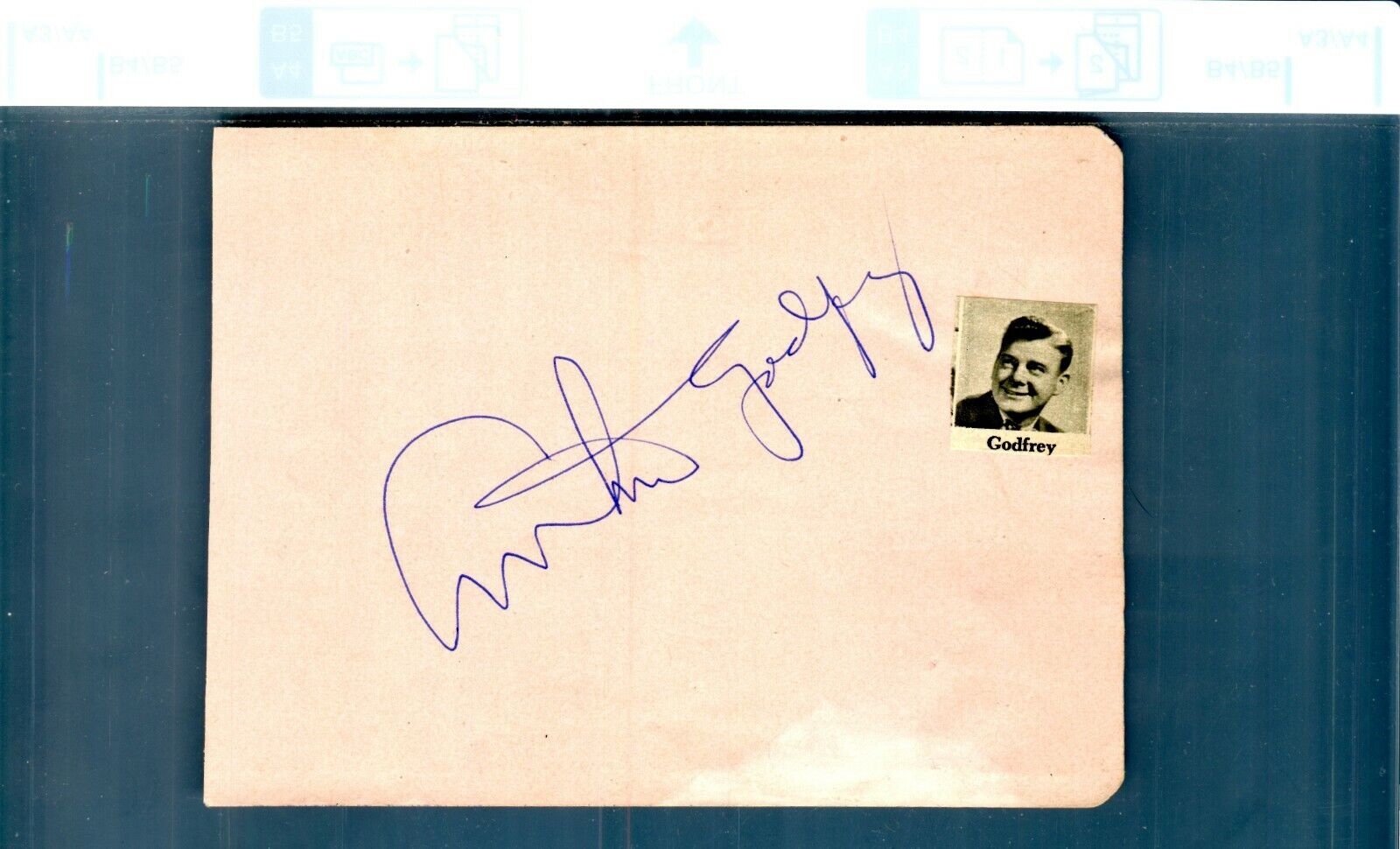 Arthur Godfrey Autographed Album Page Radio And Tv Broadcaster  B10  Coa
