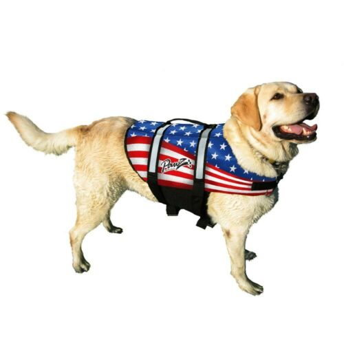 Pawz Pet Dog Life Jacket Dogs Pet Preserver Reflective Vest Xxs - Xl