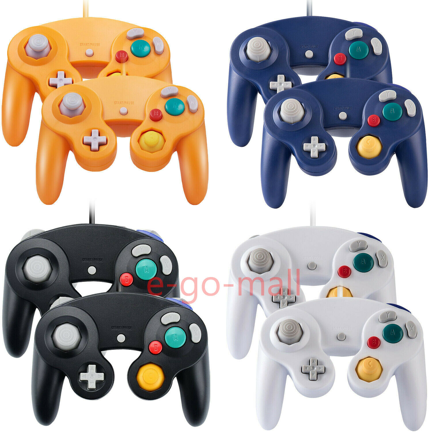 2pack Wired Ngc Controller Gamepad For Nintendo Gamecube & Wii U Console Switch