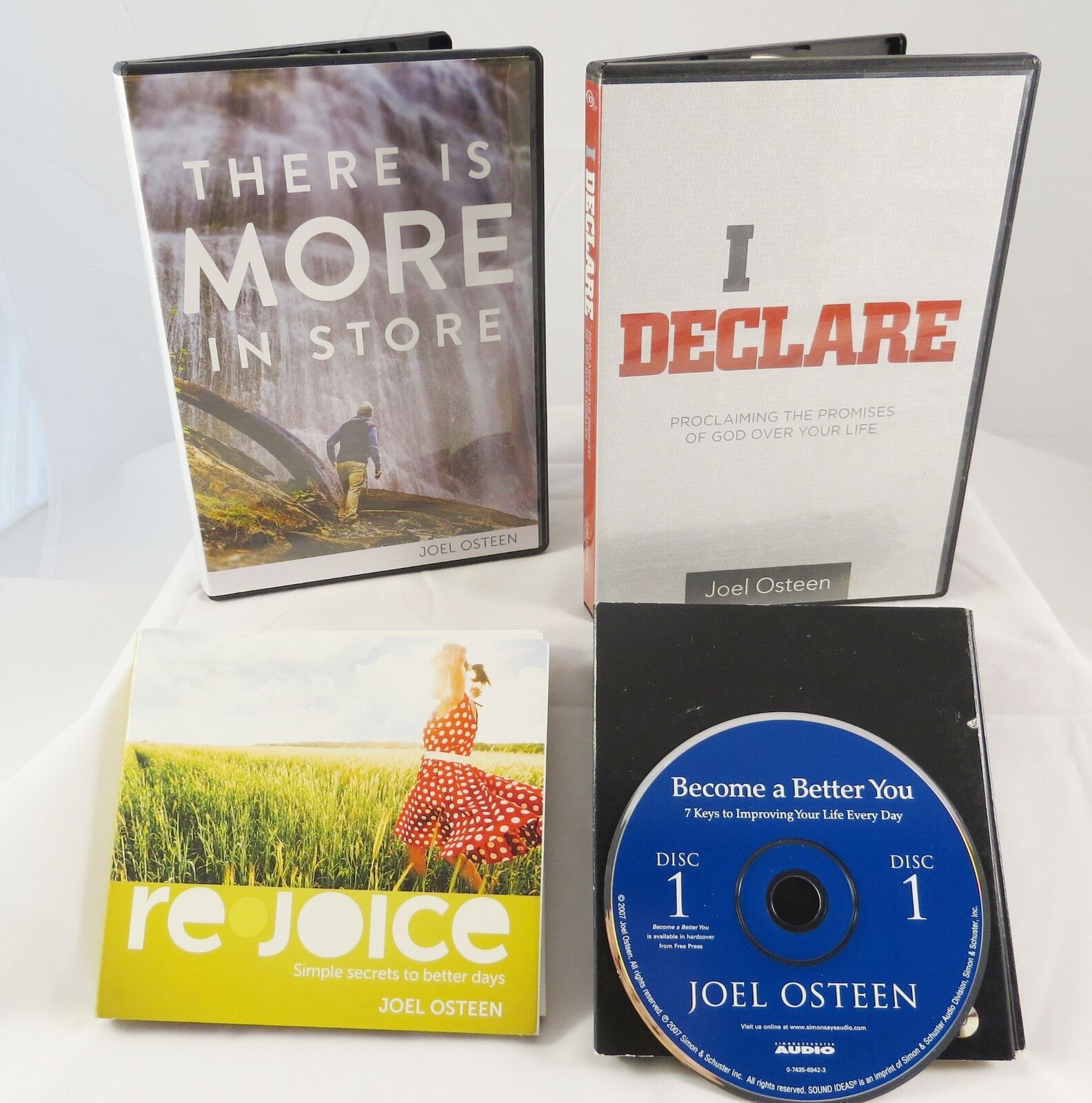 Christian Cd Dvd Set Joel Osteen Lot Of 4 Teachings Good Condition Free Shipping
