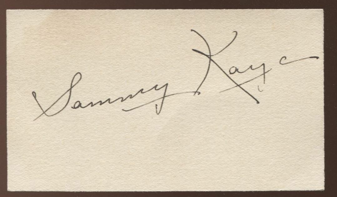 Sammy Kaye Signed Card  Autographed  Orchestra Auto Vintage Signature
